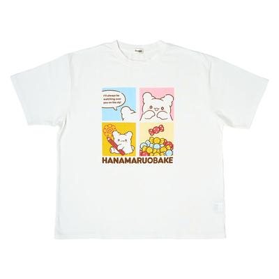 Футболка Oversized Hanamaru Obake хлопок Рибана полиуретан 607941 [Sanrio] Основная часть 65% полиэстер, 35% часть 62% полиэстер, 33% хлопок, 5%