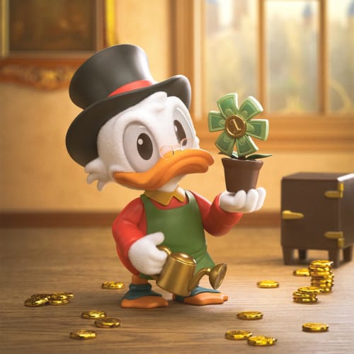 52TOYS BLINDBOX DONALD DUCK CLUB Series Blind Box Trading Figure, Pre-painted Collectible Figure, Gachapon, Desktop Decoration, Doll, Toy, Perfect Gif