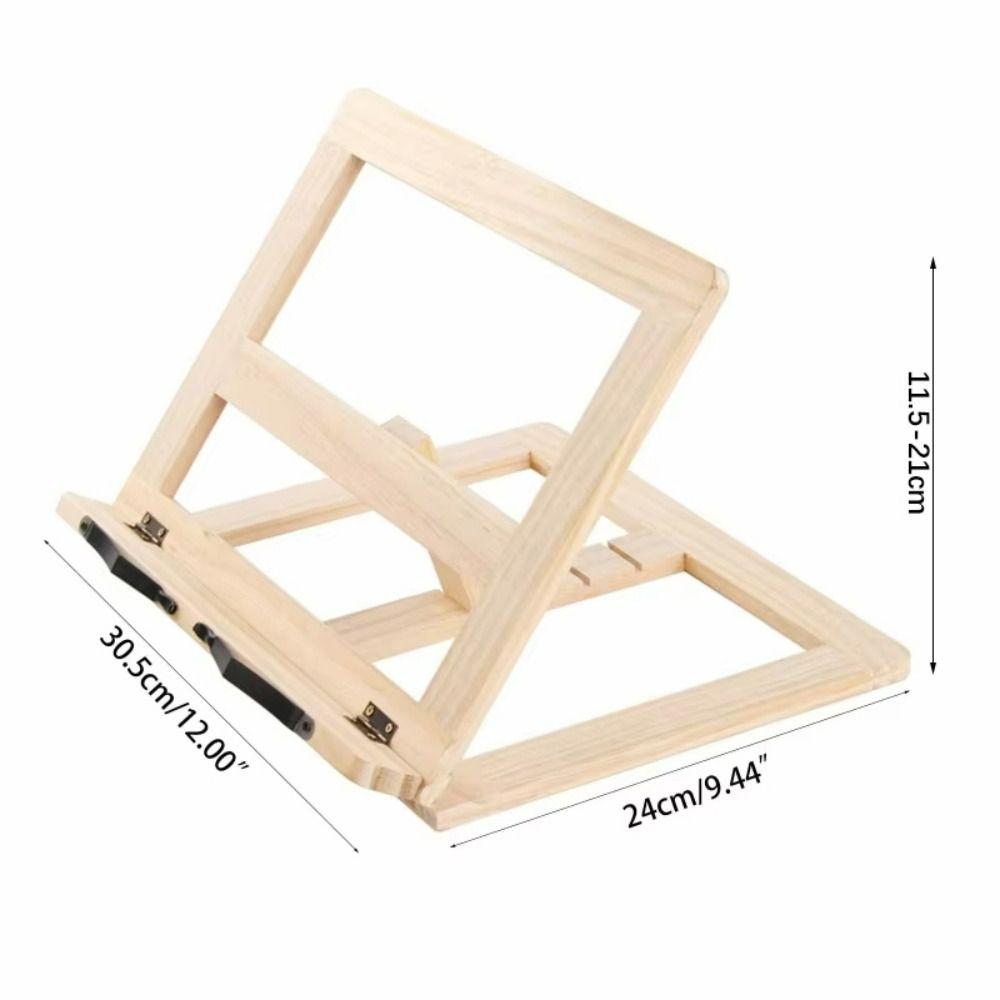 Деревянная подставка для чтения книг, нескользящая настольная подставка, портативная кухонная подставка для рецептов, для дома