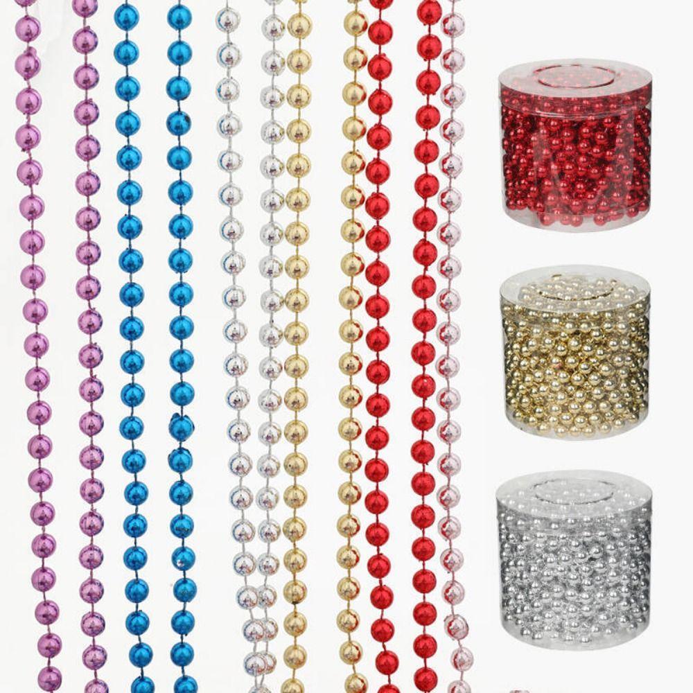 Plastic String Bead Chain 5M Christmas Decoration Christmas Tree Ornament Indoor Decoration