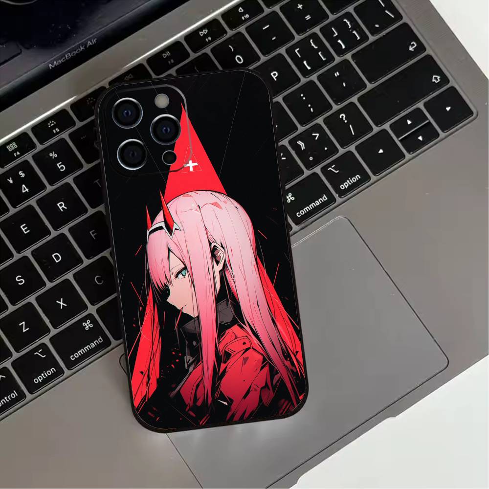 Z-Zero T-Two Anime Phone Case For iPhone 17,16,15,14,13,12,11 Plus,Pro Max,XS,Soft Silicone Black Cover
