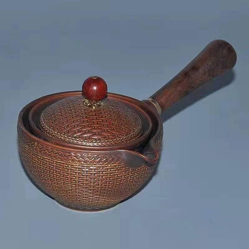 Портативный керамический дорожный чайный набор с автоматическим заварником для чая Кунг-фу - Бизнес-подарок