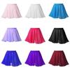 Kids Girls Ballet Dance Skirt Pure Color Elastic Waistband Chiffon Veil Skirt for Dance Wear