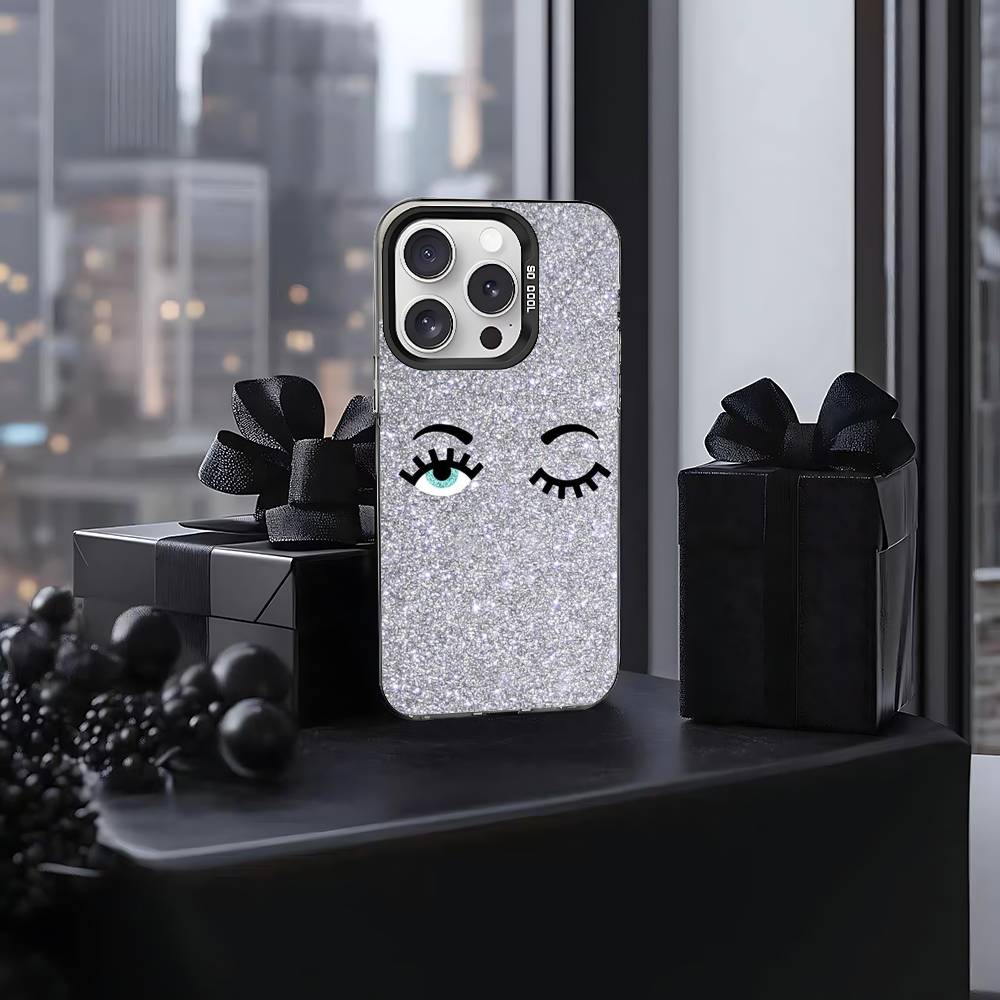 Горячий D-Chiara -A-Ferragnis Глаза Чехол для Телефона Для IPhone 17 16 15 14 13 12 11 Pro Max Plus Цветной Ударопрочный Задний Серебряный Чехол