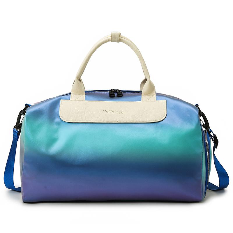 Gradient Fitness Bag Dry and Wet Separation Yoga Bag Large Capacity Travel Bag Separation Shoes Bags