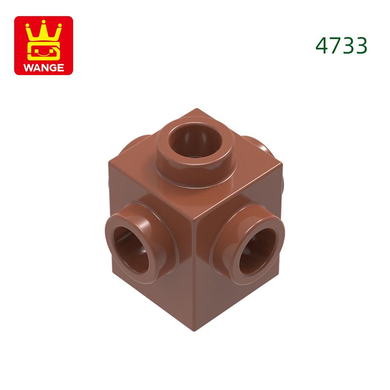 Нетоксичный 225 шт./лот 4733 1x1 с шипами с 4 сторон Блок Moc Цветные Аксессуары Совместимые с Кирпичом DIY Детская Игрушка Детали Сборки