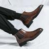 British Style Retro Men Brogues Boots Fashion Comfortable Ankle Boots For Men Shoes