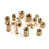 Набор Essential Brass Knurled Nuts (Латунные накатанные гайки) Ассортимент крепежа для DIY и ремонта
