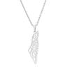 Stainless Steel Modern Pendant Necklace Palestine Israel Design Women Men