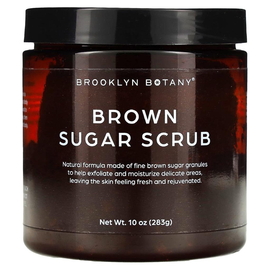Brooklyn Botany Brown Sugar Scrub, All Skin Types, 10 Oz (283 G)