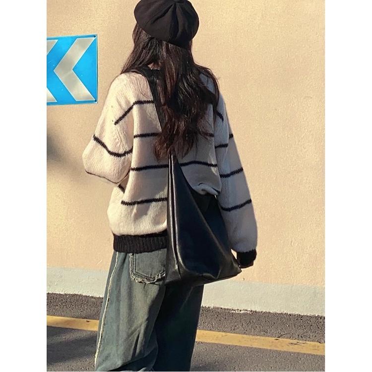 IELGY Женская сумка большой вместимости, простая сумка через плечо из мягкой кожи, сумка для мамы и ребенка в стиле ретро с косым плетением