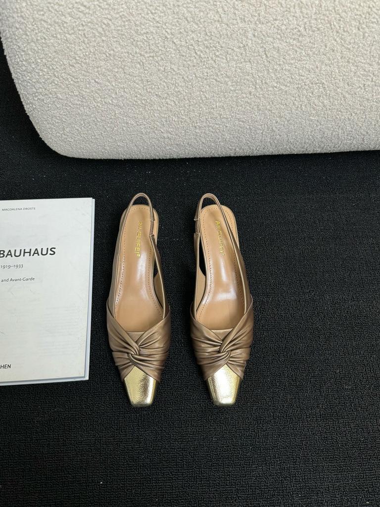 Французские босоножки премиум-класса Bag Head Туфли Fairy Shoes Кожаные вечерние туфли на высоком каблуке
