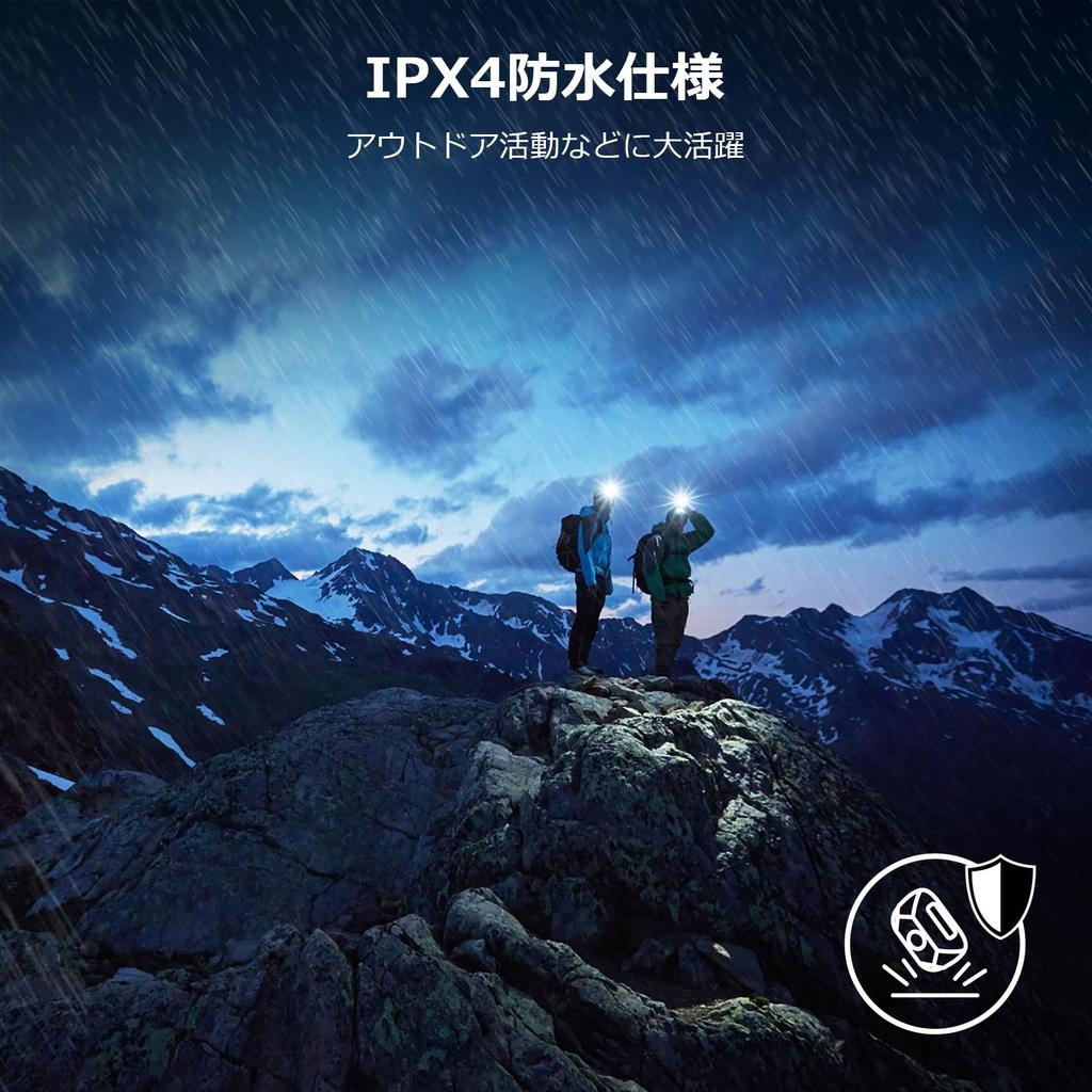 Lepro Rechargeable 300 Lumens LED Set of 2 Red Hours of IPX4 Ideal for Night Outdoor and Power Compact and Lightweight USB-C Headlamp, High-Brightness