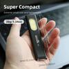 Фонарик-брелок USB-C Перезаряжаемый 800 лм Многофункциональное освещение Прочный Мини Авторемонт Зажим-шляпа Рабочий свет Светодиодный