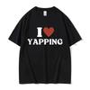 Funny Professional Yapper Meme Cat Pattern Tshirt Retro Womens Fashion Short Sleeved Tshirt Casual Comfortable T-shirt Top