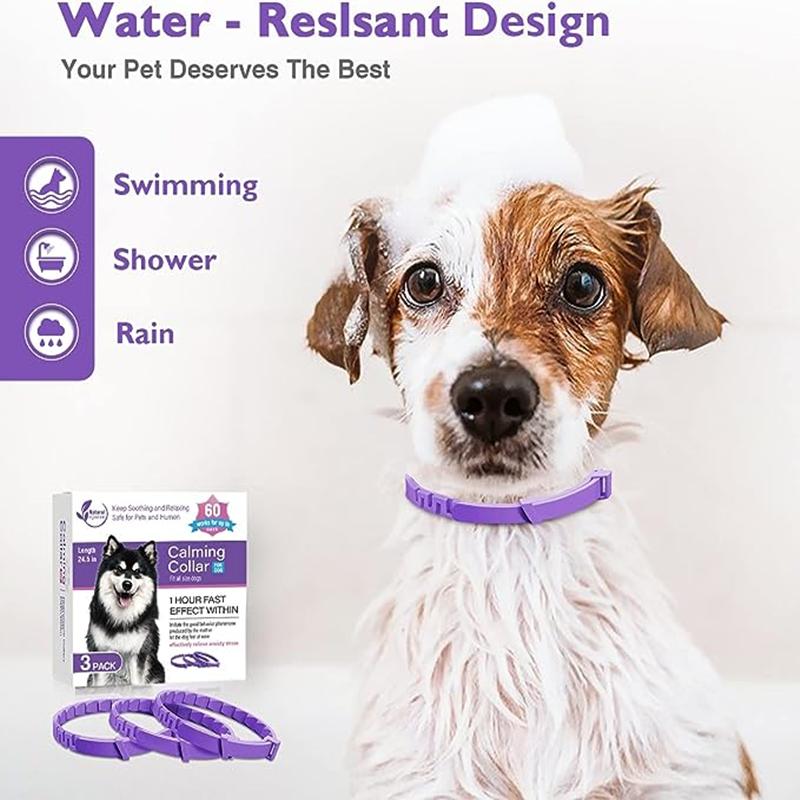 3/4 шт., успокаивающие ошейники с феромонами для собак, домашние животные, снимают тревогу, регулируемый удобный ошейник для щенков, котят, аксессуары для больших собак