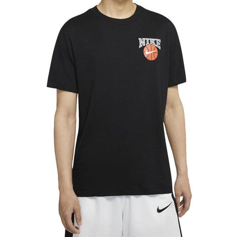 Nike Футболки Мужские Черные С Круглым Вырезом Умеренный Прямой Крой DD9352-010