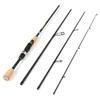 Портативная туристическая спиннинговая удочка, легкая углеродное волокно, 4 шт., удочка