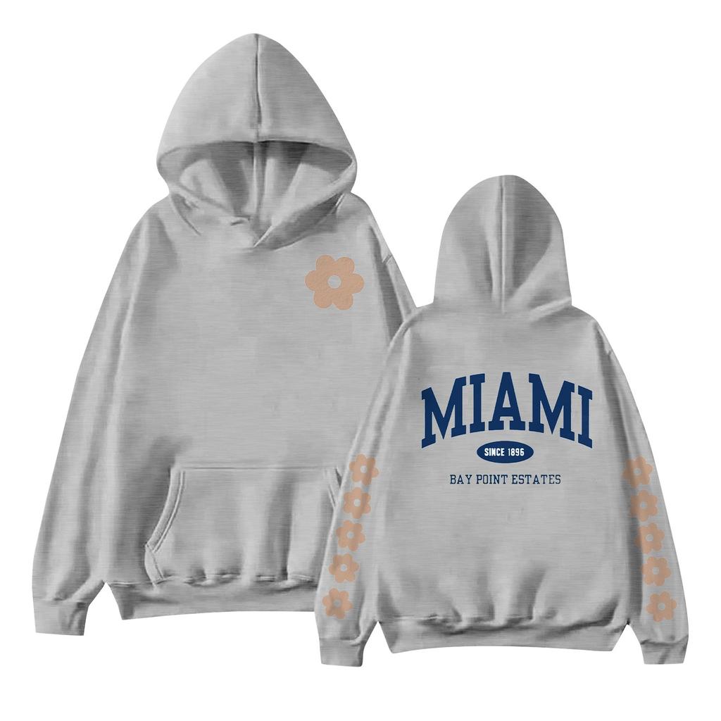 Женская мода с принтом, длинный рукав, свободная толстовка, верхняя часть, осенняя толстовка с капюшоном