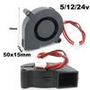 2Pin 4cm 5cm 6cm 7cm DC 5V 12V 24V 4020 5015 5020 6015 7530 Blower Turbo Cooling Fan Brushless for 3D Printer Cooler h