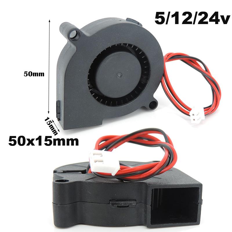 2Pin 4cm 5cm 6cm 7cm DC 5V 12V 24V 4020 5015 5020 6015 7530 Blower Turbo Cooling Fan Brushless for 3D Printer Cooler h