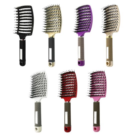 Вентилируемая щетка для волос, портативная антистатическая, тонкая, густая, вьющаяся, длинная, влажная, сухая, плоская щетка для женщин и девочек, массаж кожи головы, укладка волос, распутывание, расческа
