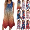 Women's Casual Dress For Summer Tank Dress Loose Beach Dress With Pockets Flare Midi Sundress