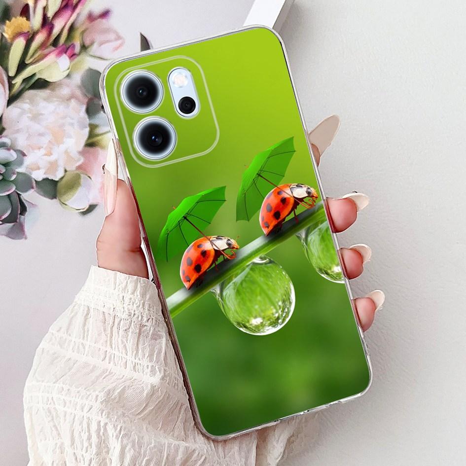 For Cover OPPO Reno 14F 2025 Case Reno14F Popular Bamboo Bowknot Soft Silicone Clear TPU Bumper For OPPO Reno14 F CPH2743 Shells