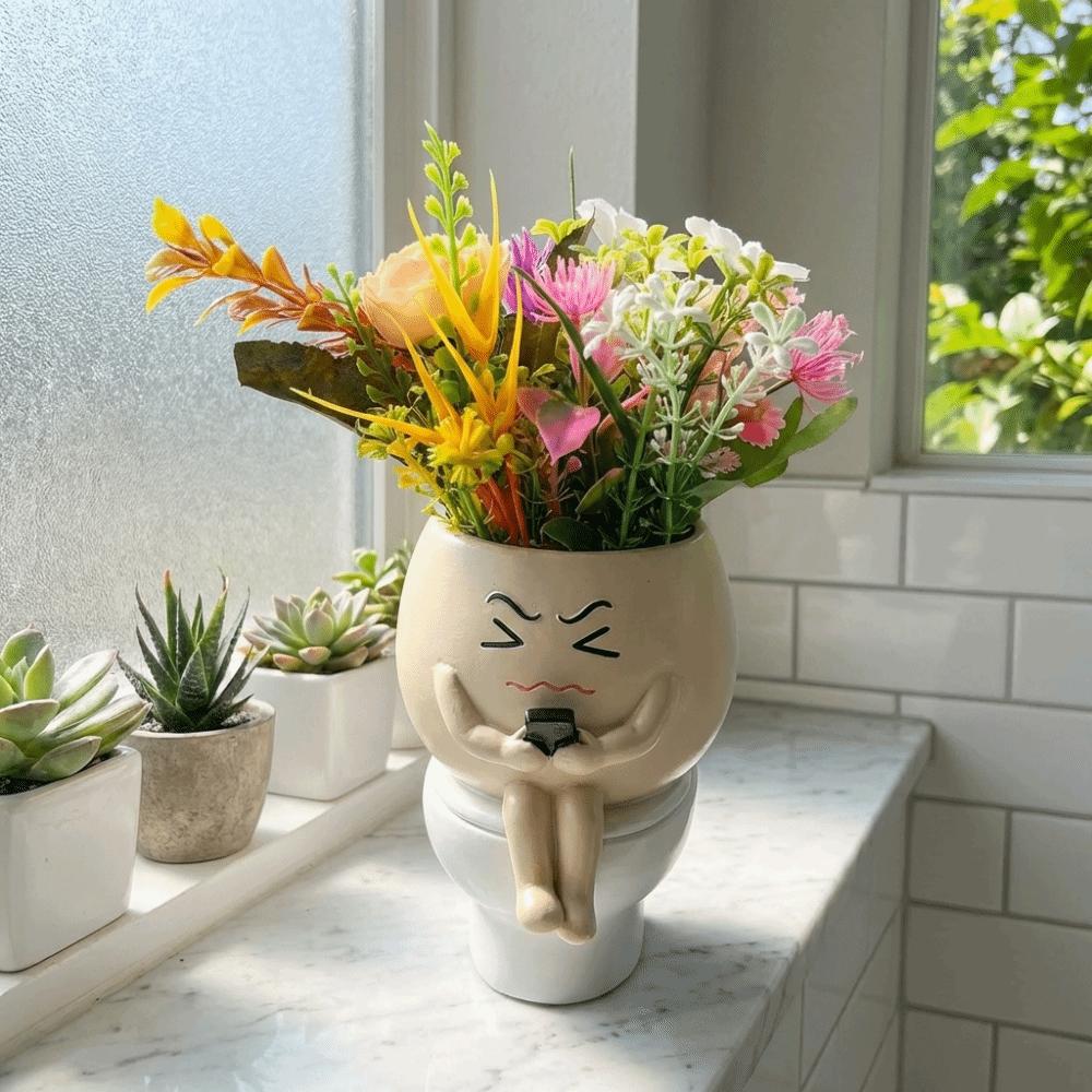 Cartoon Succulent Flowerpot Resin Plant Cultivation Pot Plant Growing Container  Succulent Planting