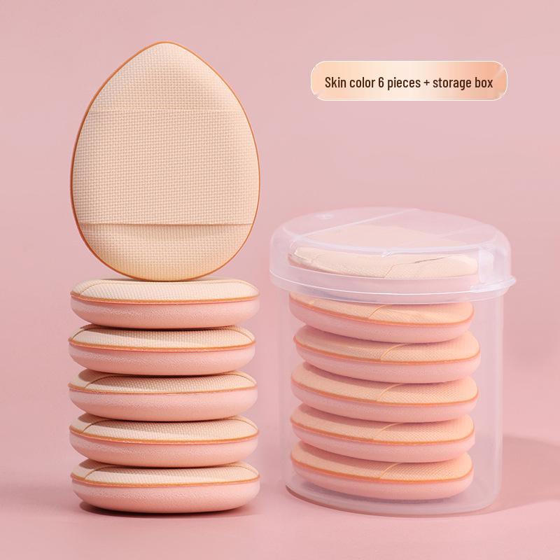 Mini Pink Finger Powder Puff: Dual-Use Air Cushion Makeup Sponge for Wet & Dry Application Without Absorbing Foundation
