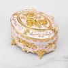 European Retro Luxury Princess Enamel Jewelry Box - Exquisite Metal Necklace Storage Box