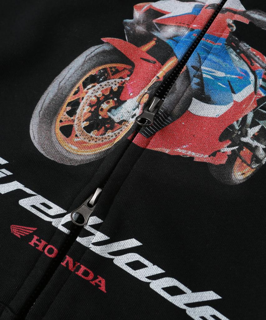 Phyps Мотоциклетный Мотоспорт Fireblade Худи на молнии Черный