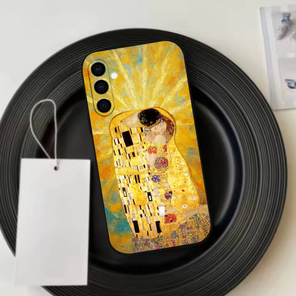 Renaissance A-Art Phone Case Black Silicone Soft For Samsung Galaxy A73,A72,A71,A70,A53,A52,A51