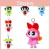 Girls The Powerpuff Blossom Raincoat Plush Toy Backpack Keychain Cartoon Pendant