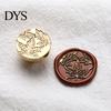 Miniature Seal Stamp Head Lily Floral Brass Wax Head, Cute Plant Themed Engraved Botanical Sealing for Journal Card Gift Wrapping Wedding Invitation