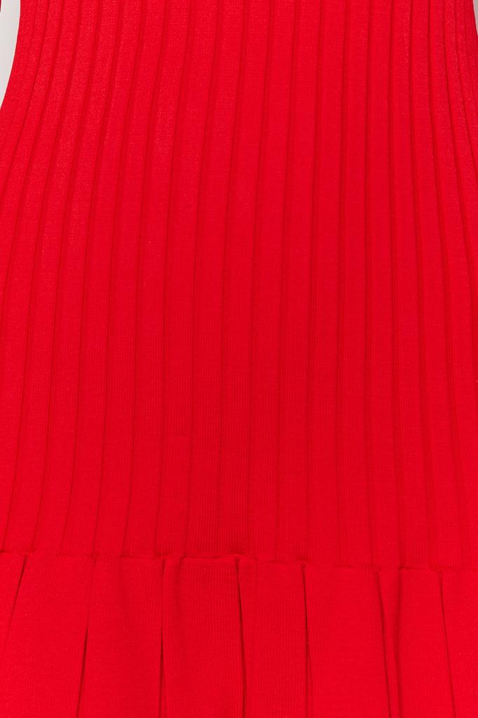 Women's Fashion New Dress Emerald Green Mini Knitwear Crew Neck Dress