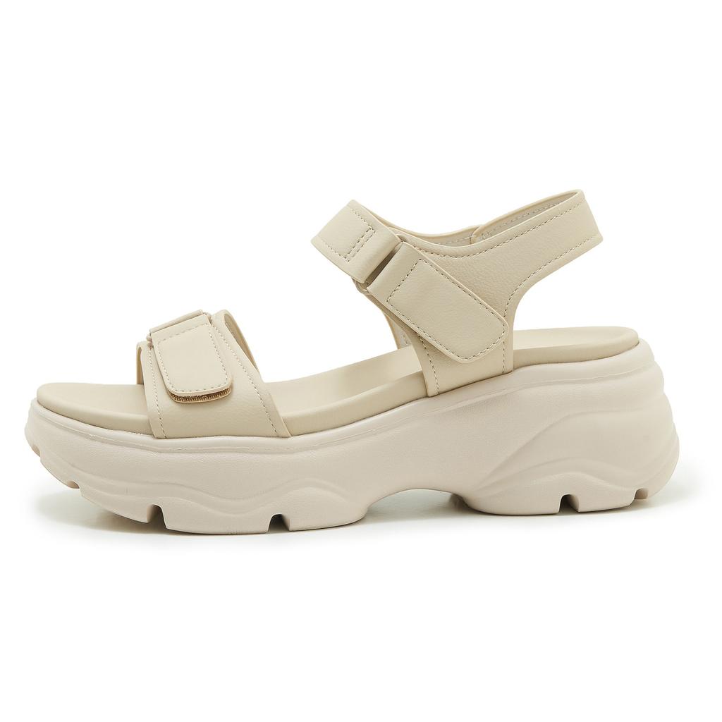Summer New Height Increasing Sandals for Women with Soft Soles and Anti Slip Velcro Beach Shoes From Europe, America, and South Africa