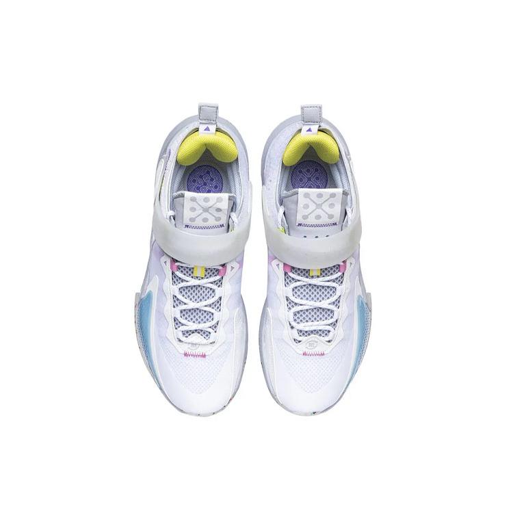 Баскетбольные кроссовки Li Ning Wade Fission 7 Мужские Средние Стандартные Белый/Рассветно-серый ABPR025-2