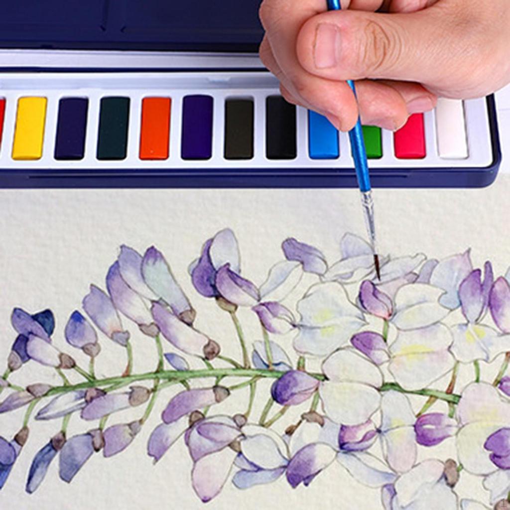 Путешествия Акварельные краски Художественные принадлежности Рисование Тени Наложение слоев Раскрашивание Портативный набор красок Твердая акварель