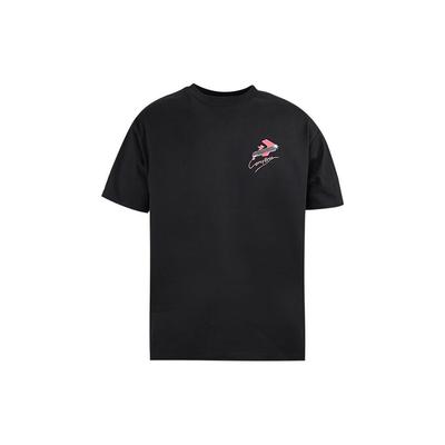 Converse Футболка унисекс с опущенными плечами Черная 10024877-A02