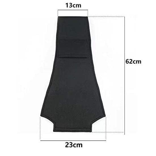 XIAOLINGDANG Car Headrest Covers Seat Accessories Exclusive Embroidered Car Logo with Comfortable Lint To Protect Headrest Covers Black Set of 2