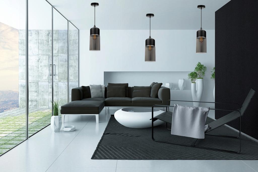 HANGING CEILING LAMP, GLASS PLAFON, LED LAMP