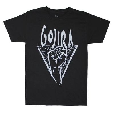 Men's Gojira Power Fist T-shirt X-Large Black
