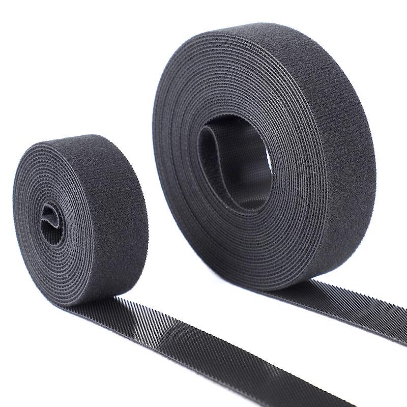 Velcro Cable Management Straps - Nylon Hook & Loop, Adhesive, Cuttable