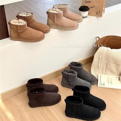 Женские зимние сапоги из натуральной овчины и шерсти Henan Sangpo - Классический, Утепленный, Теплый Зимний Стиль