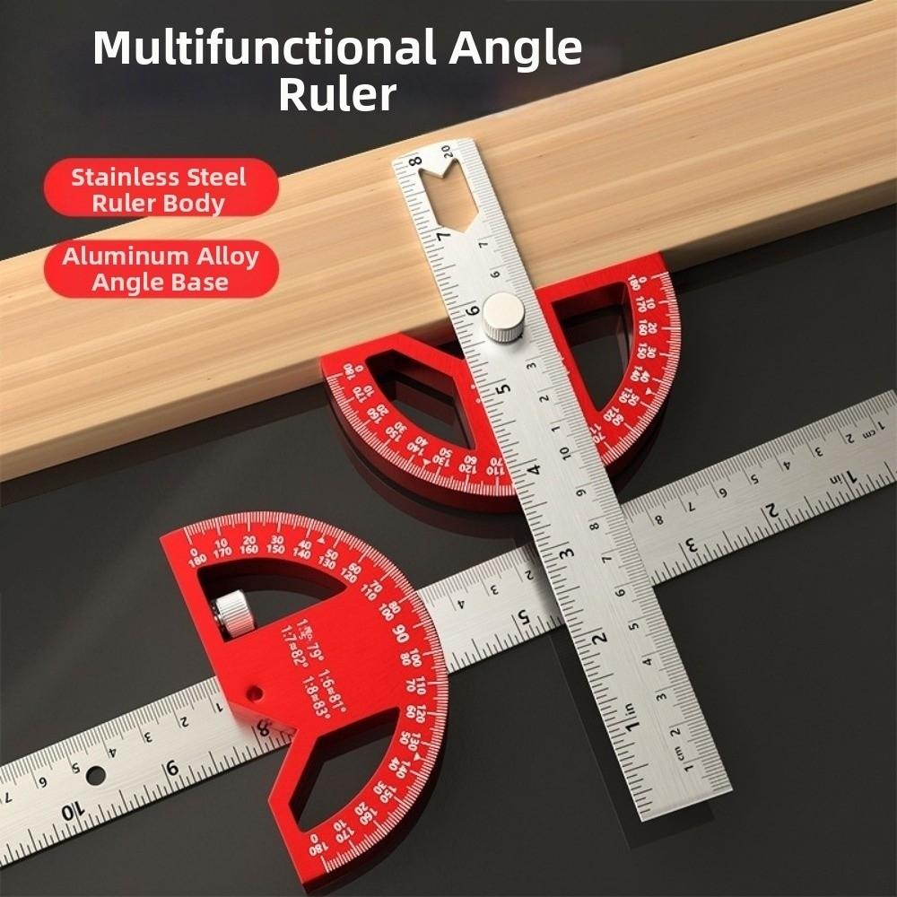 0-180 Degrees Construction Protractors 8/12 Inch Angle Ruler Angle Protractor Woodworking