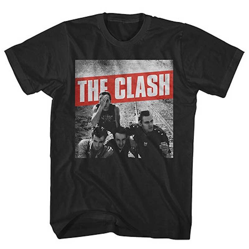 Y2k The Clash Band London Calling Guitarists Guitar Case Rock Band Street Shortsleeved Tshirt