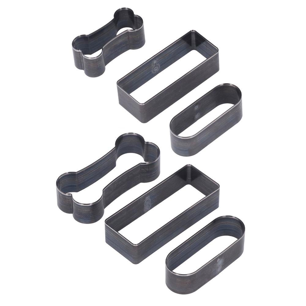 Bone Shape Leather Cutting Die Set Rectangle Craft Hole Puncher  Handmade DIY Leather Craft