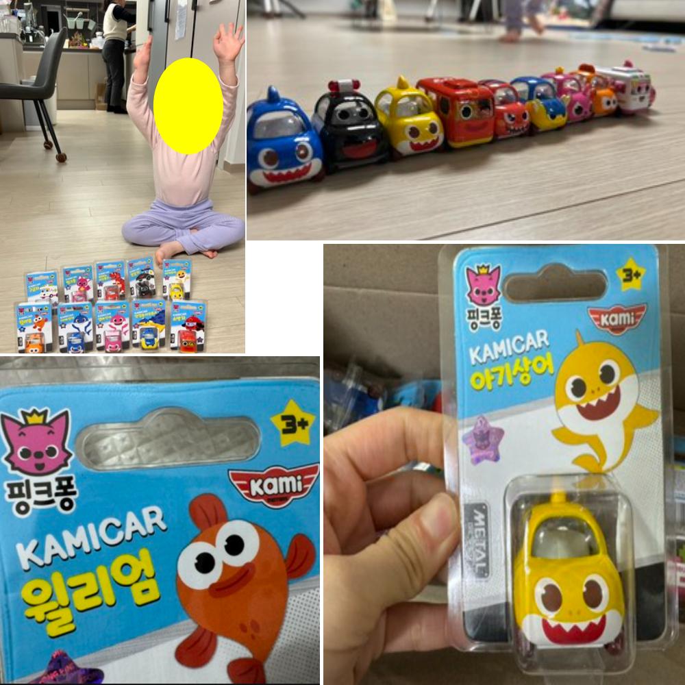 Pinkfong Babyshark Мини-машинка Литой металлический игрушечный автомобиль Kamicar Toy 10 видов