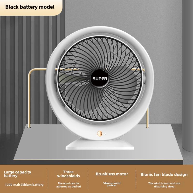 Compact USB Desktop Fan: Portable, High-Power Circulation for Home and Office